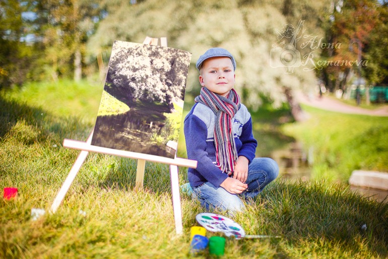 Жил был художник один.. и один фотограф.. и они дружили :))