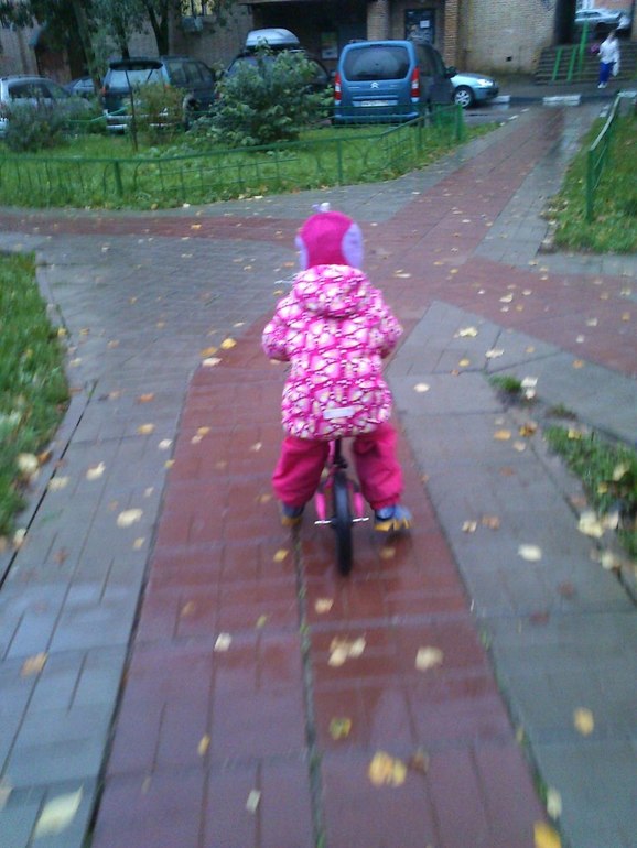 Поехали на беговеле)))