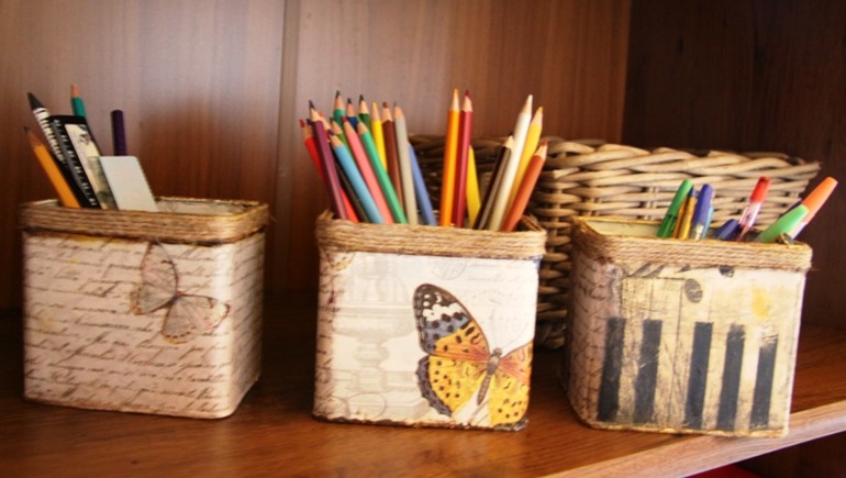 Самодельные коробочки для хранения