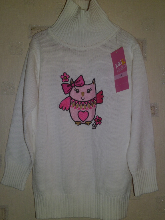 свитер "Сова" р-р 110 цена:350