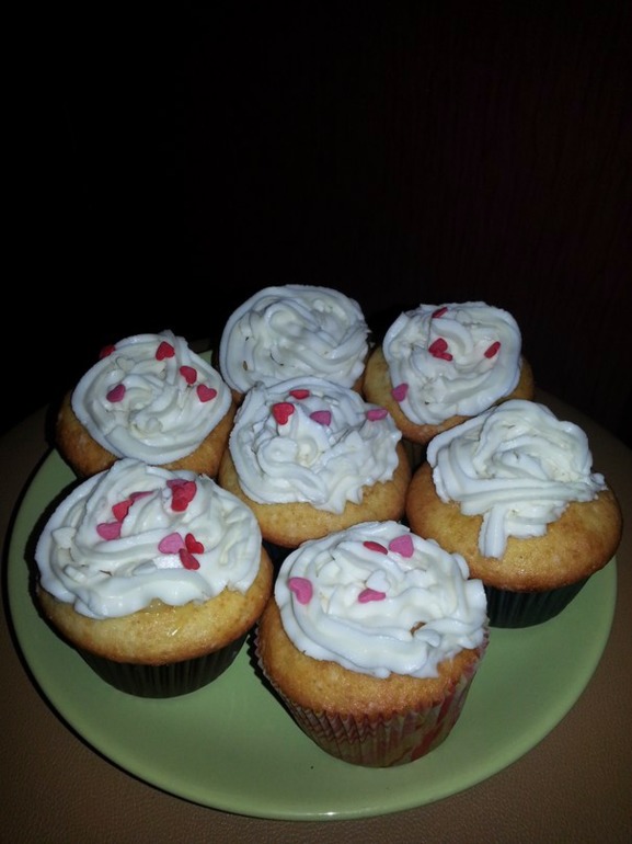 Капкейки с лимонным курдом и кремом маскарпоне