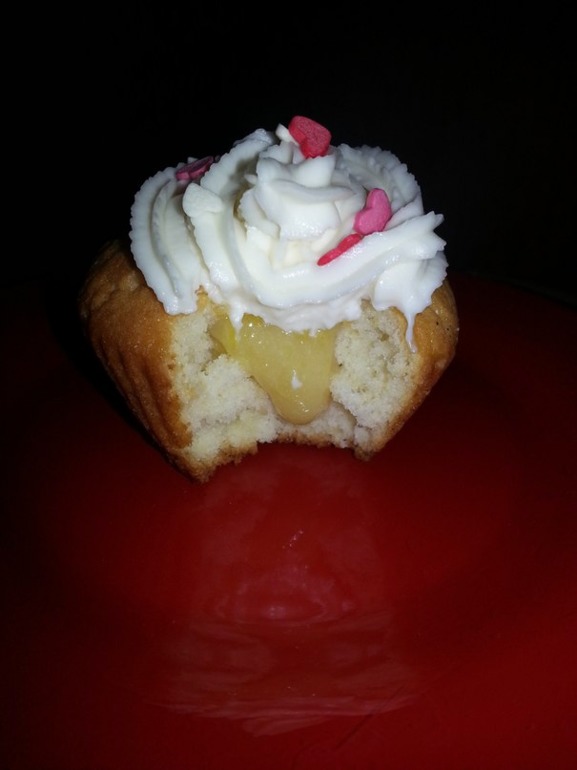 Капкейки с лимонным курдом и кремом маскарпоне