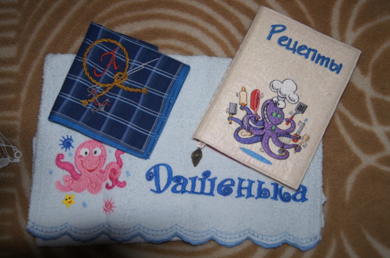 Получила и я посылку по ОП в Морском стиле.