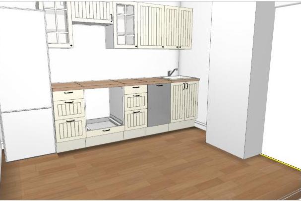 Первая попытка проекта кухни