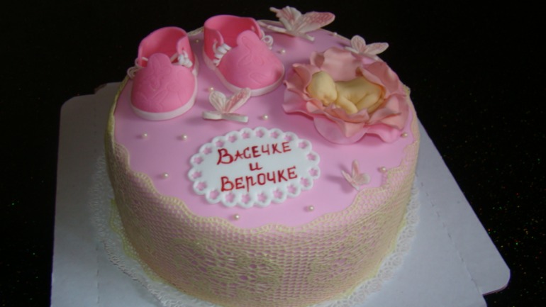 Торт на крещение