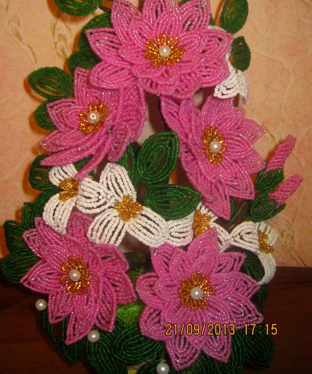 Розовый букет