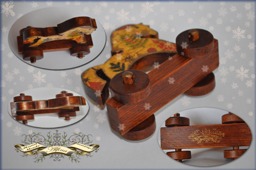 Старинная новогодняя игрушка "ЛОШАДКА"