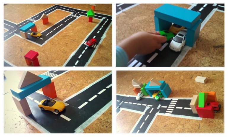 Автомобильный трэк из бумаги