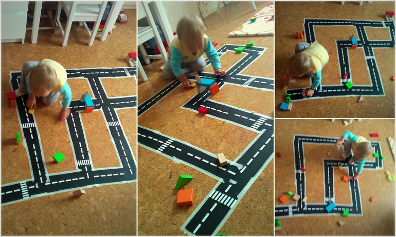 Автомобильный трэк из бумаги