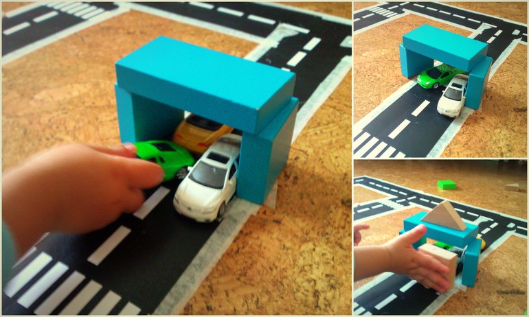 Автомобильный трэк из бумаги