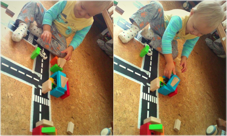 Автомобильный трэк из бумаги