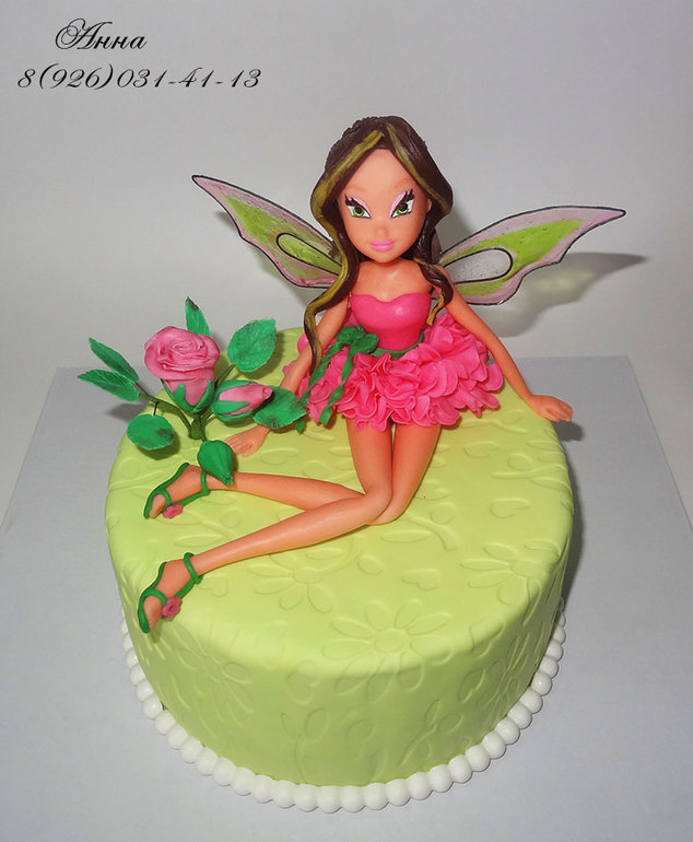 Торт "Винкс Флора"