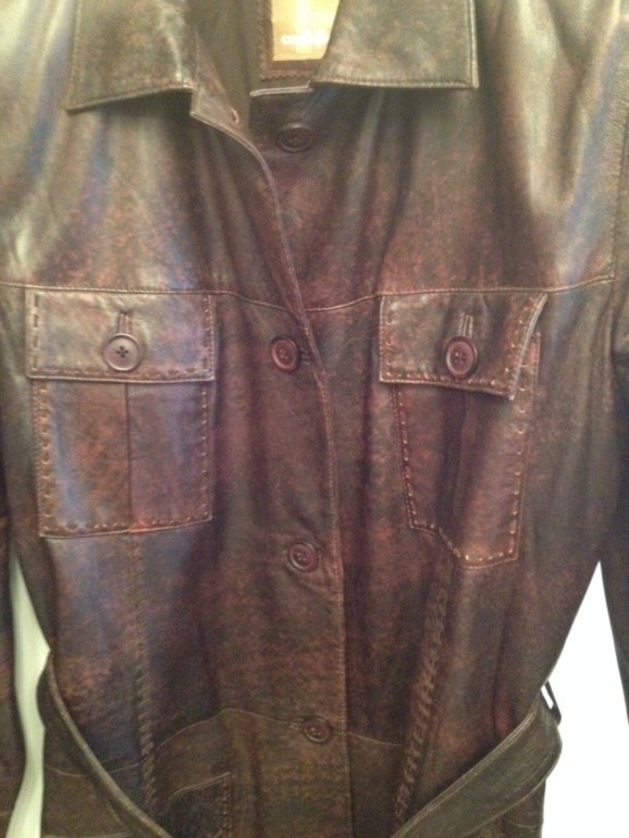 ПАЛЬТО КОЖ. ЖЕНСКОЕ, размер 44-46, рост 174, цена 8000 руб.