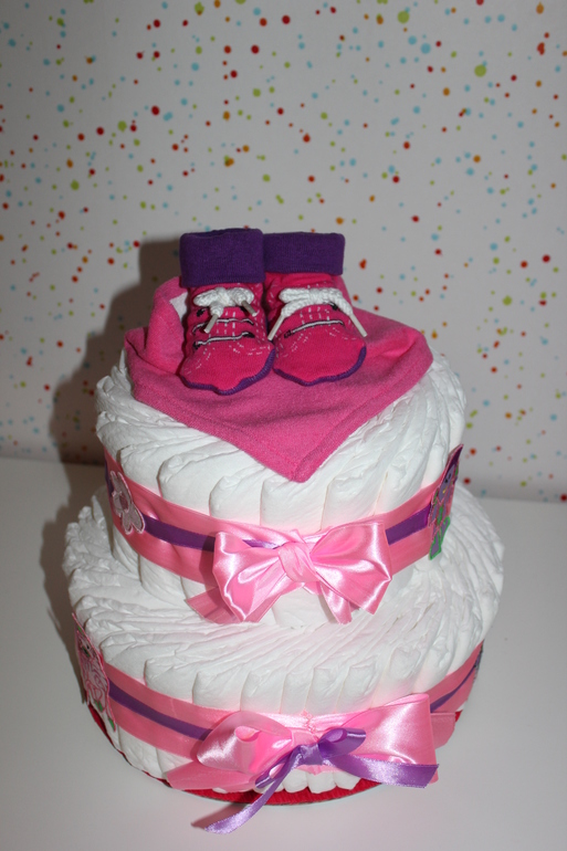 Мой первый тортик из подгузников