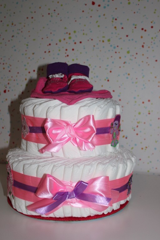 Мой первый тортик из подгузников