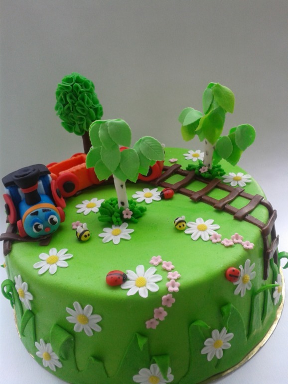 Вот такой вышел тортик для Сашеньки)