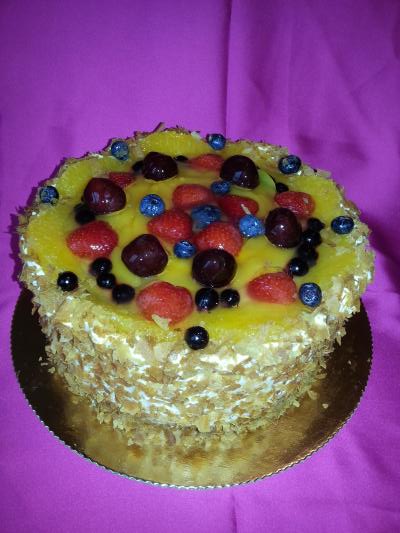 Тортик с фруктами
