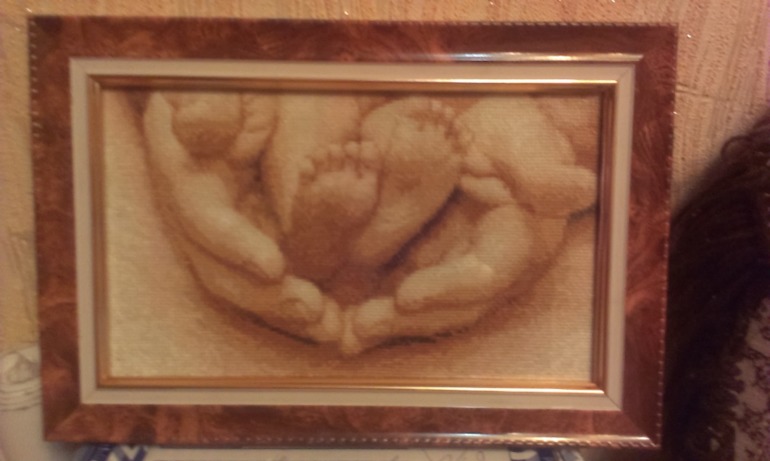 оформленные вышивки