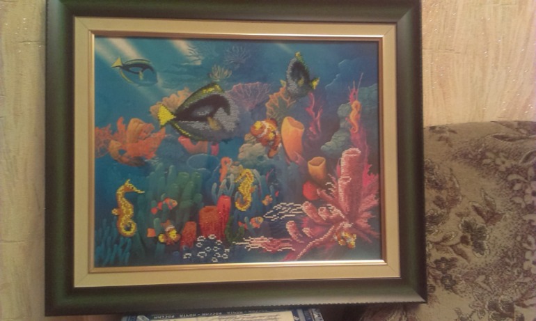 оформленные вышивки