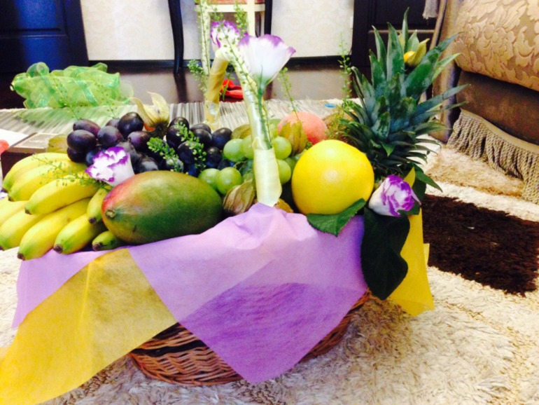 Корзина с фруктами