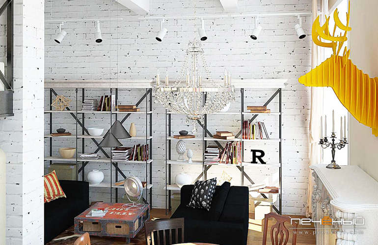 Дизайн квартиры в стиле лофт