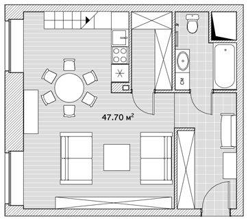 Дизайн квартиры в стиле лофт