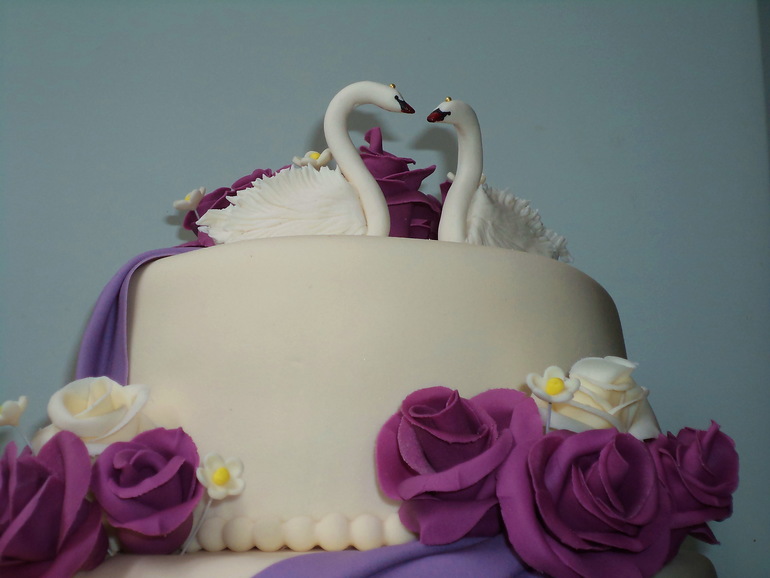 Мой первый свадебный тортик!!!!!