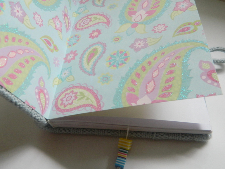 Блокнот с вязанной обложкой