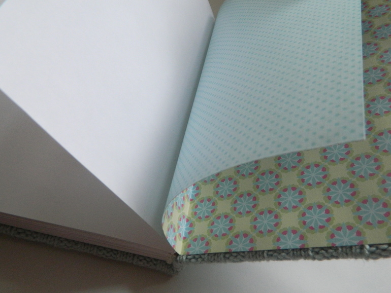 Блокнот с вязанной обложкой