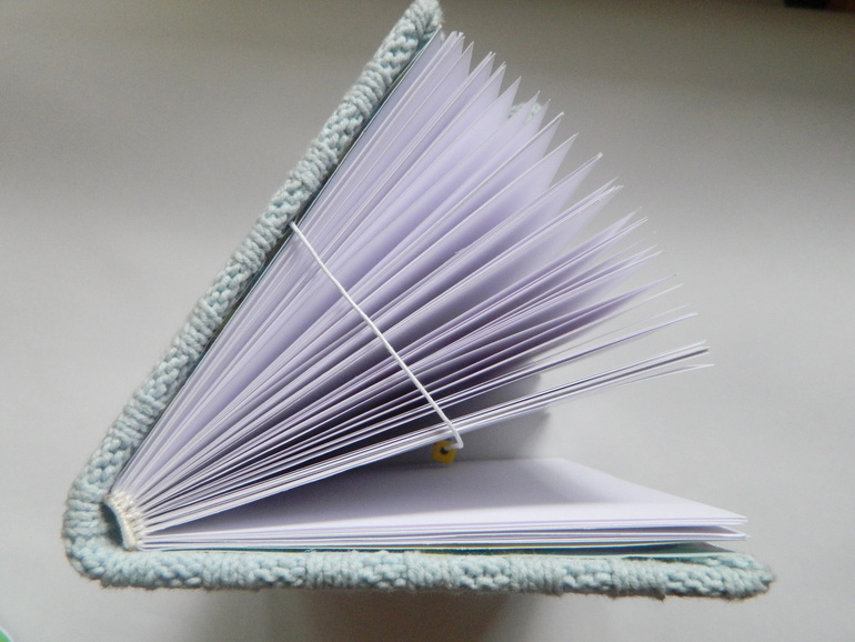 Блокнот с вязанной обложкой