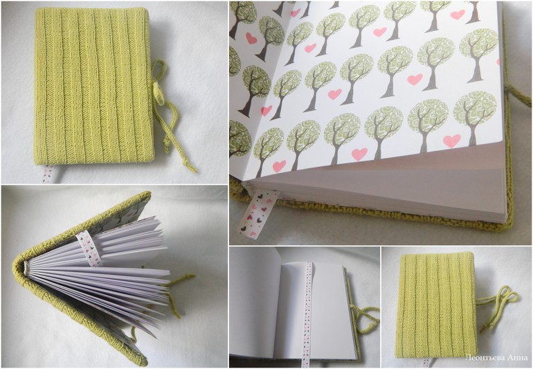 Блокнот в вязаной одёжке