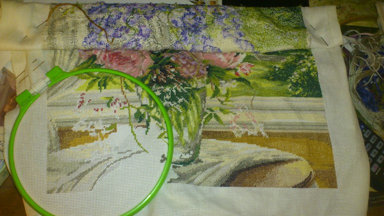 Пионы и дельфиниумы (обновила 22.06.13) ЗАКОНЧЕН!!!!!Оформлен=)