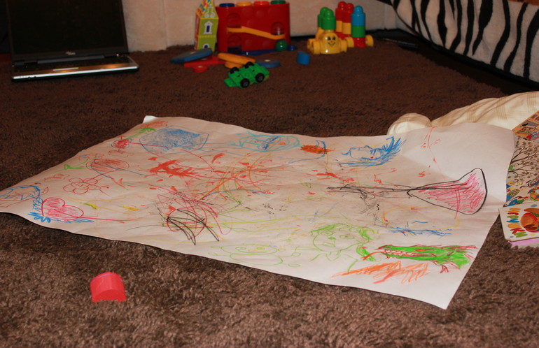 Сегодня креативил наш папа