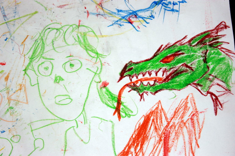 Сегодня креативил наш папа