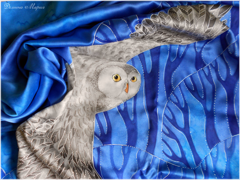 Летний отчет! Часть вторая. Совы (батик).