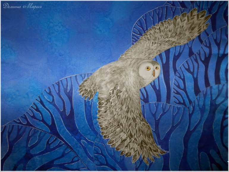 Летний отчет! Часть вторая. Совы (батик).