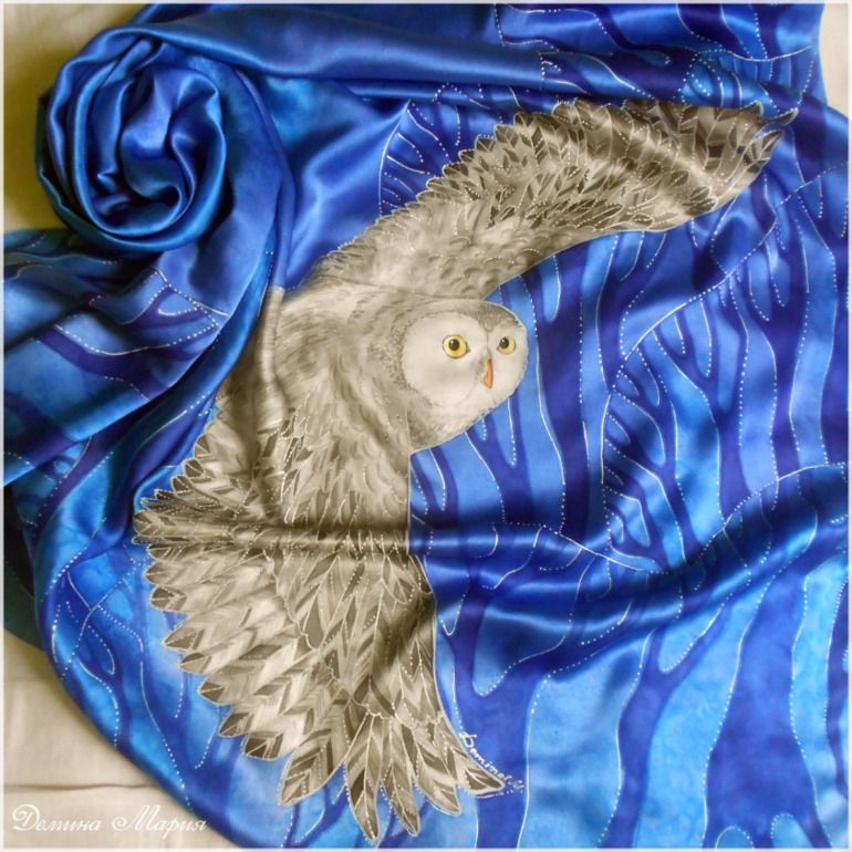 Летний отчет! Часть вторая. Совы (батик).