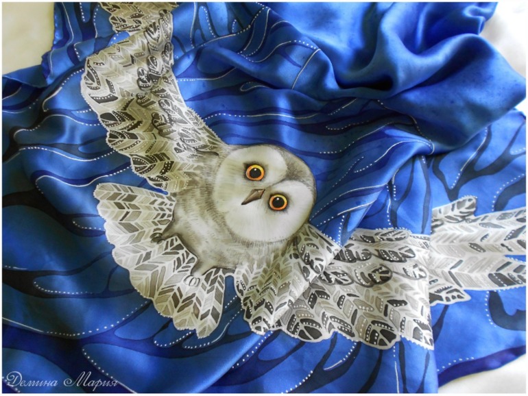 Летний отчет! Часть вторая. Совы (батик).