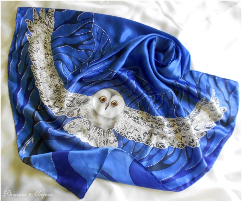 Летний отчет! Часть вторая. Совы (батик).