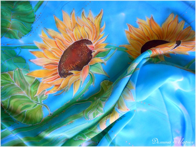 Летний отчет! Много работ (батик). Часть первая.