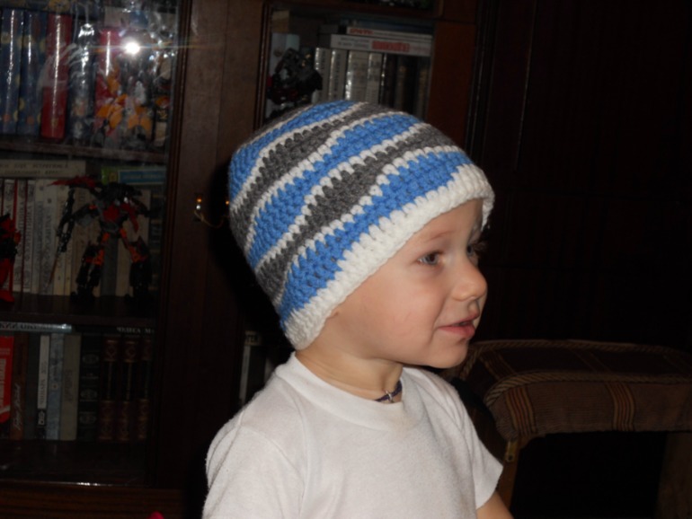 Шапка с волнами!