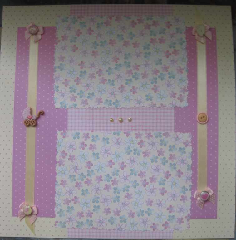 Первые странички в альбомчик моей доченьки