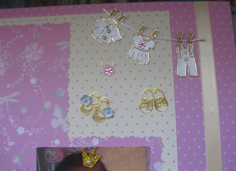 Первые странички в альбомчик моей доченьки