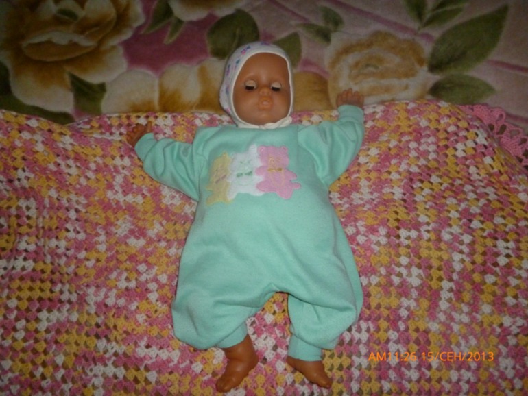 вот и мой плед довязался