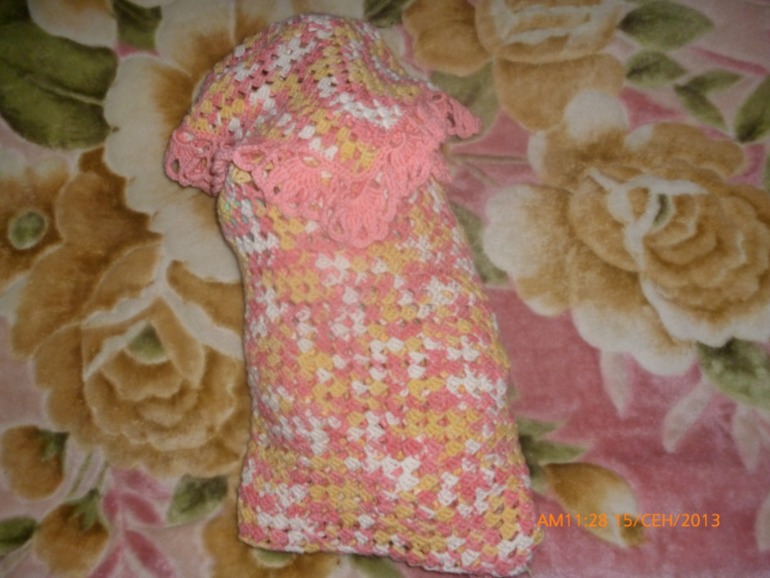 вот и мой плед довязался