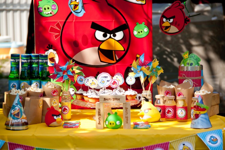 День рождения в стиле Angry Birds