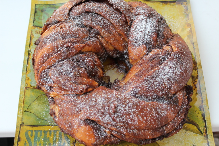 Косичка с корицей и сахаром!