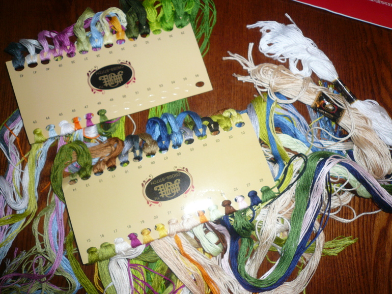 Букет в синей вазе