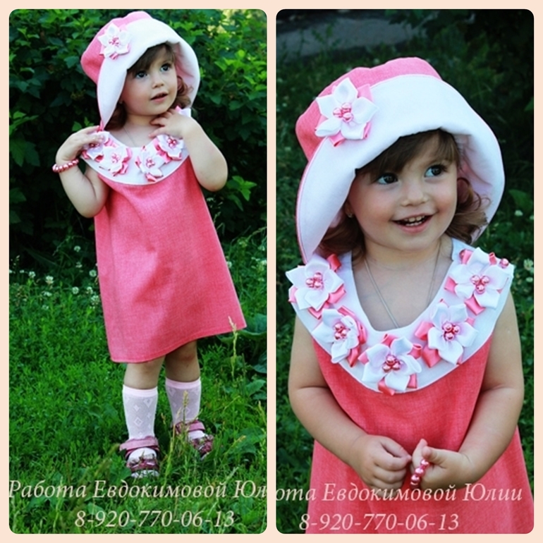 Платьице и шляпка!! Только что из печки)))))))))