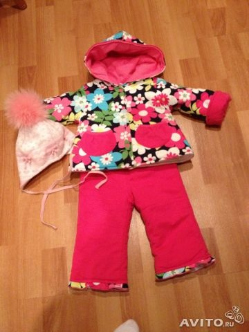Комплект на девочку!за 900 руб!куртка и штаны утепленные,в подарок утепленная шапочка!